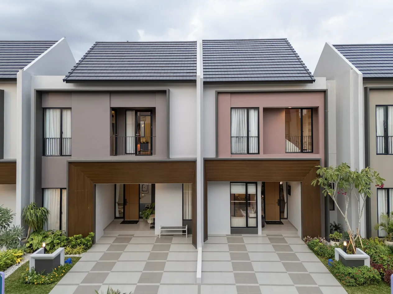 Fasad rumah tipe Kappa di Cluster Vola, Sutera Rasuna